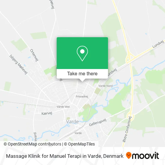 Massage Klinik for Manuel Terapi in Varde map