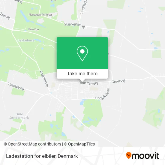 Ladestation for elbiler map