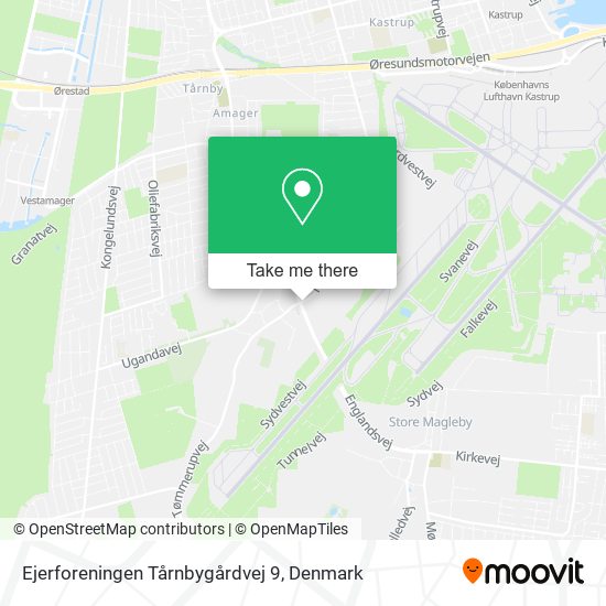 Ejerforeningen Tårnbygårdvej 9 map