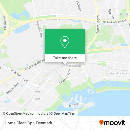 Home Clean Cph map