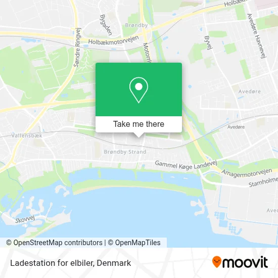 Ladestation for elbiler map