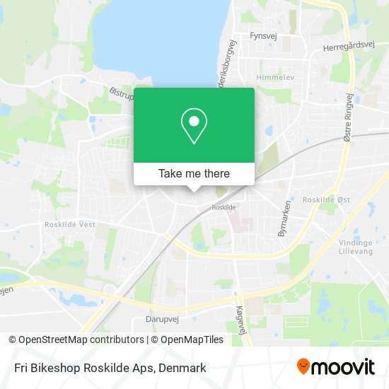 Fri Bikeshop Roskilde Aps map