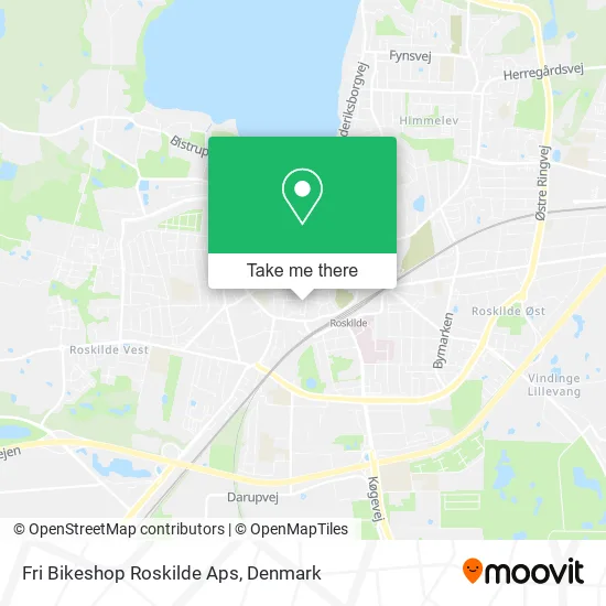 Fri Bikeshop Roskilde Aps map