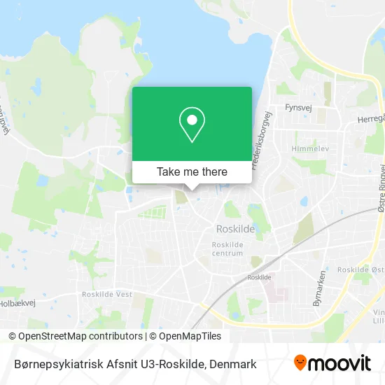 Børnepsykiatrisk Afsnit U3-Roskilde map