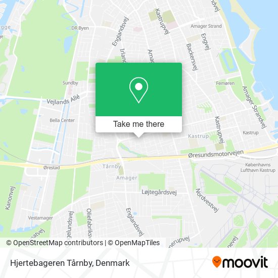 Hjertebageren Tårnby map