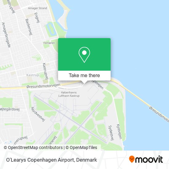 O'Learys Copenhagen Airport map