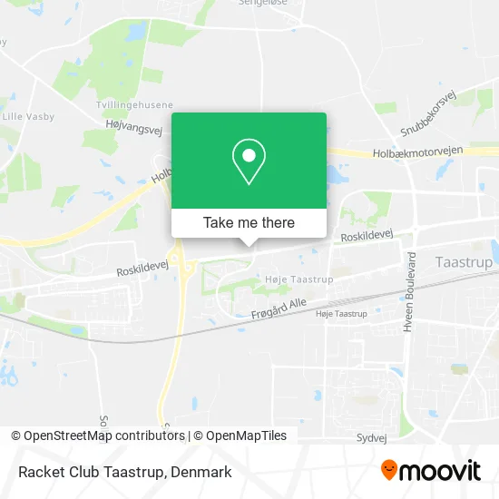 Racket Club Taastrup map