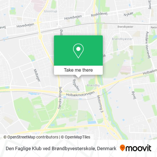 Den Faglige Klub ved Brøndbyvesterskole map