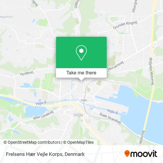 Frelsens Hær Vejle Korps map