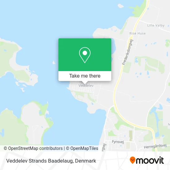 Veddelev Strands Baadelaug map