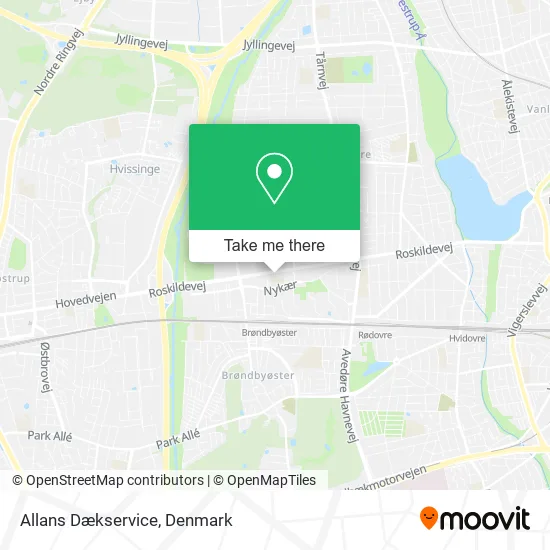 Allans Dækservice map