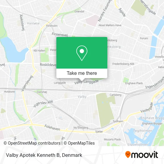 Valby Apotek Kenneth B map