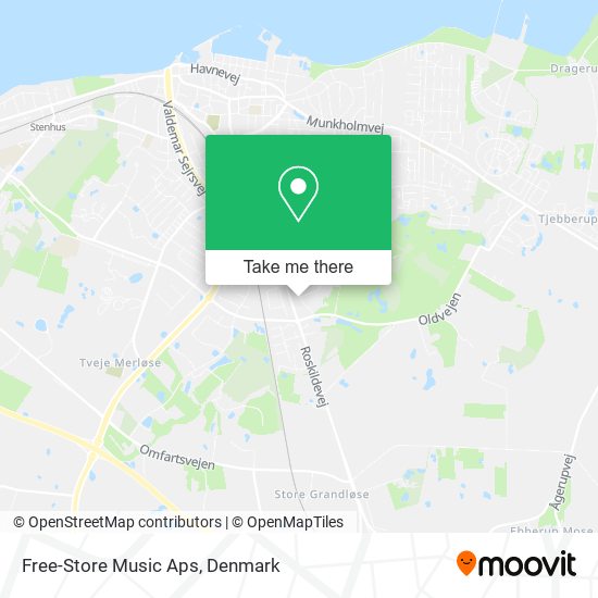Free-Store Music Aps map