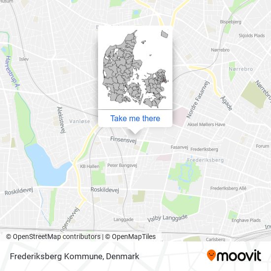 Frederiksberg Kommune map