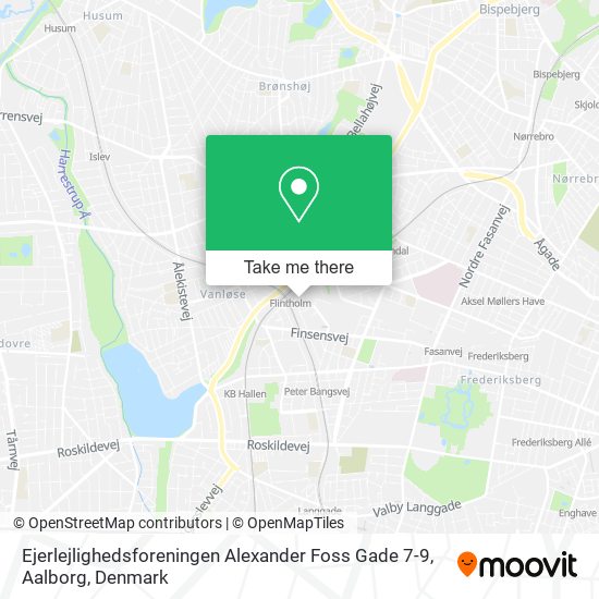 Ejerlejlighedsforeningen Alexander Foss Gade 7-9, Aalborg map