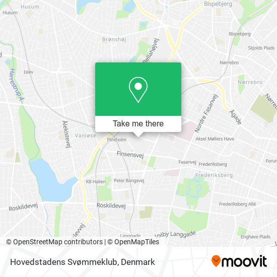 Hovedstadens Svømmeklub map