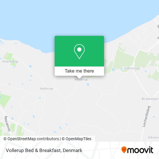 Vollerup Bed & Breakfast map