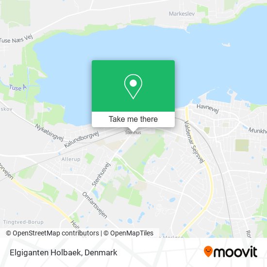 Elgiganten Holbaek map