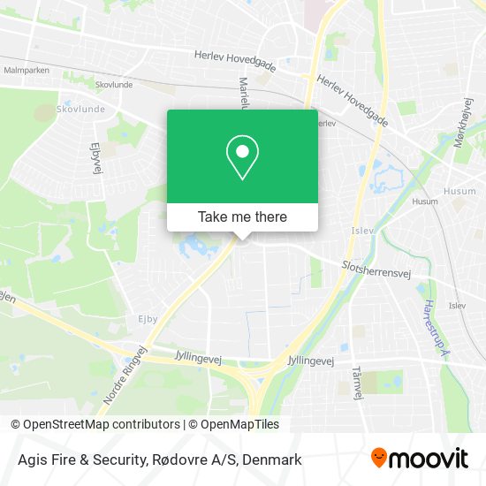 Agis Fire & Security, Rødovre A / S map