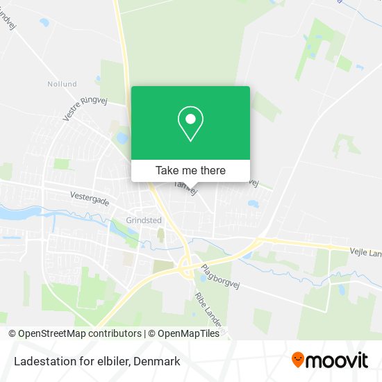Ladestation for elbiler map