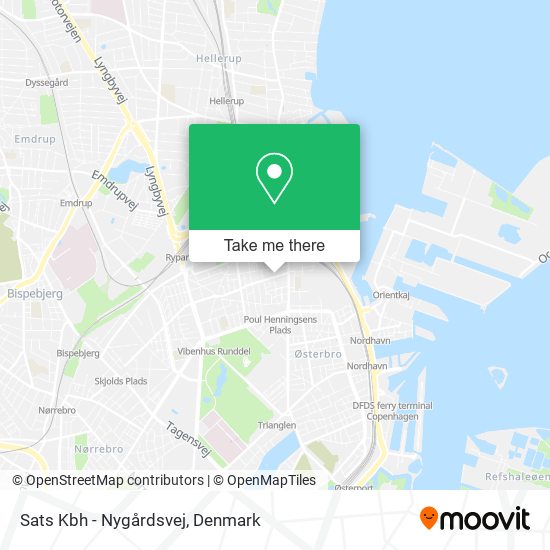 Sats Kbh - Nygårdsvej map