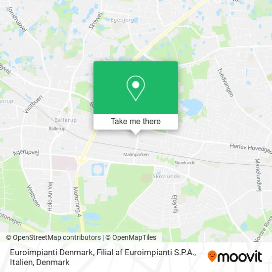 Euroimpianti Denmark, Filial af Euroimpianti S.P.A., Italien map