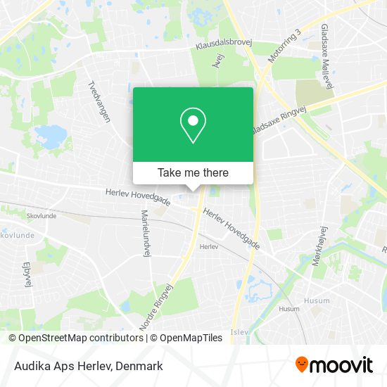 Audika Aps Herlev map