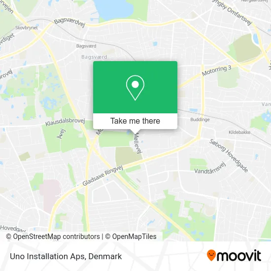 Uno Installation Aps map