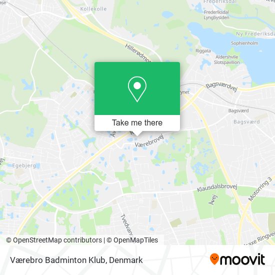 Værebro Badminton Klub map