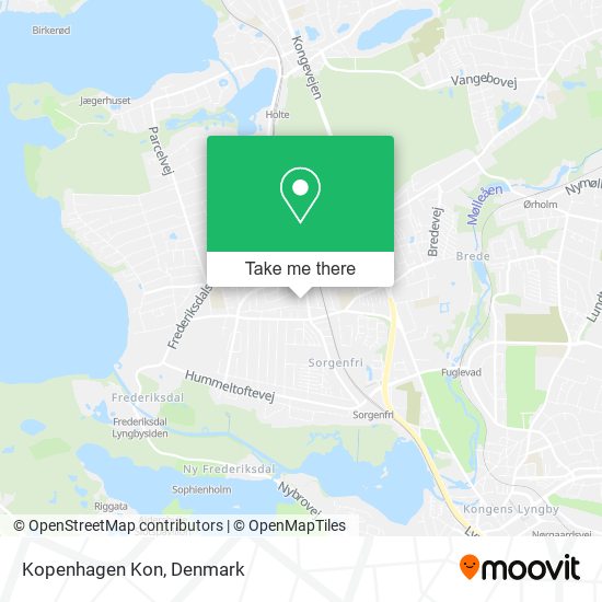 Kopenhagen Kon map