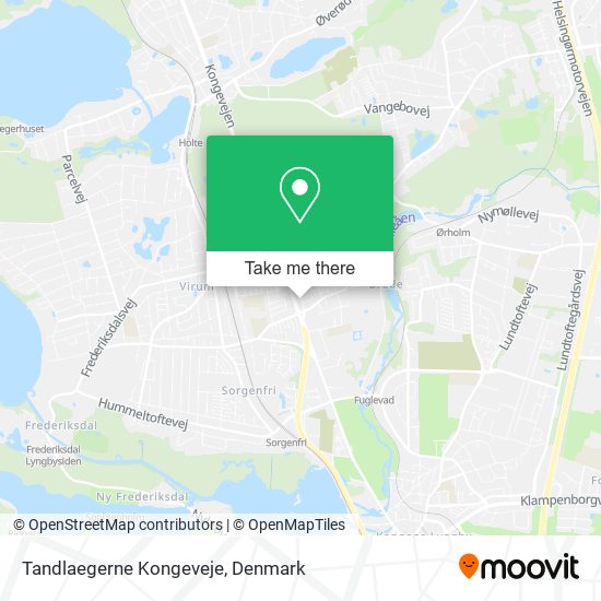 Tandlaegerne Kongeveje map