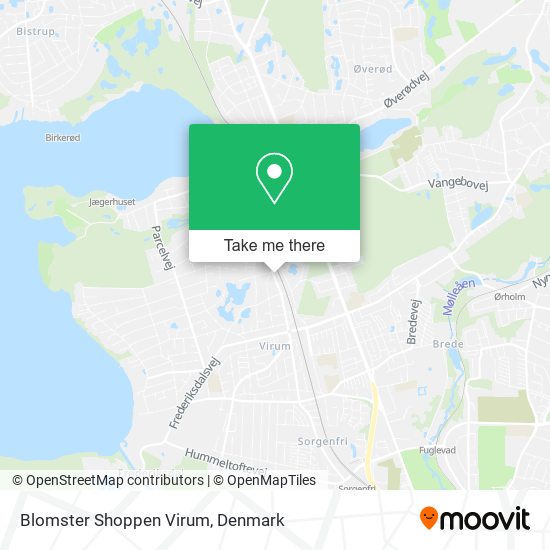 Blomster Shoppen Virum map