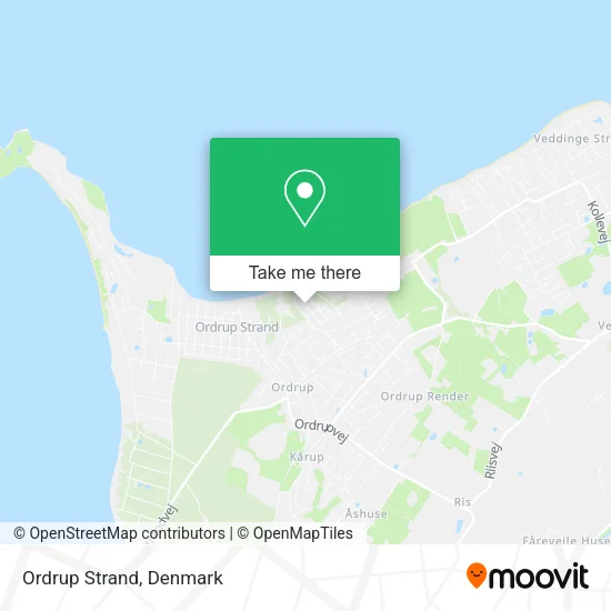 Ordrup Strand map