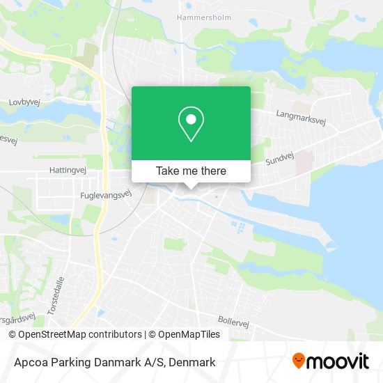 Apcoa Parking Danmark A/S map