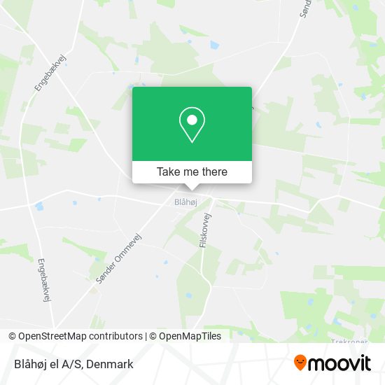 Blåhøj el A/S map