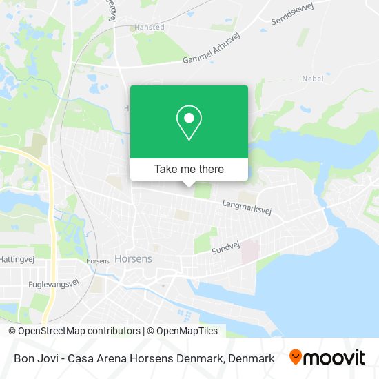 Bon Jovi - Casa Arena Horsens Denmark map