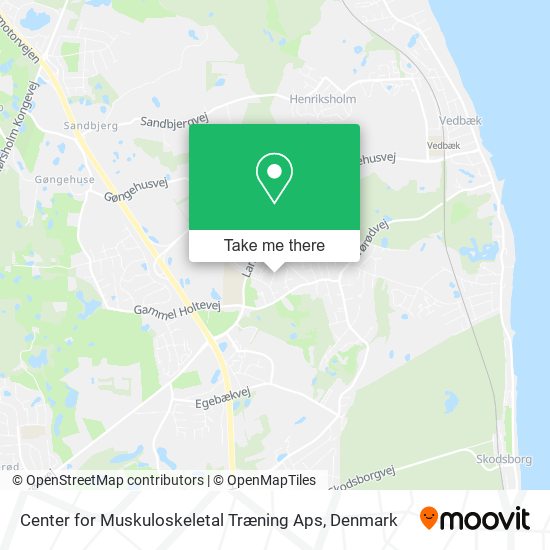 Center for Muskuloskeletal Træning Aps map