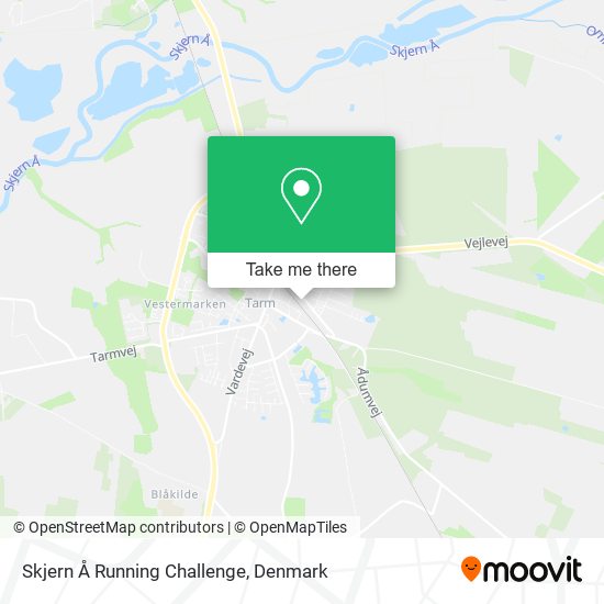 Skjern Å Running Challenge map
