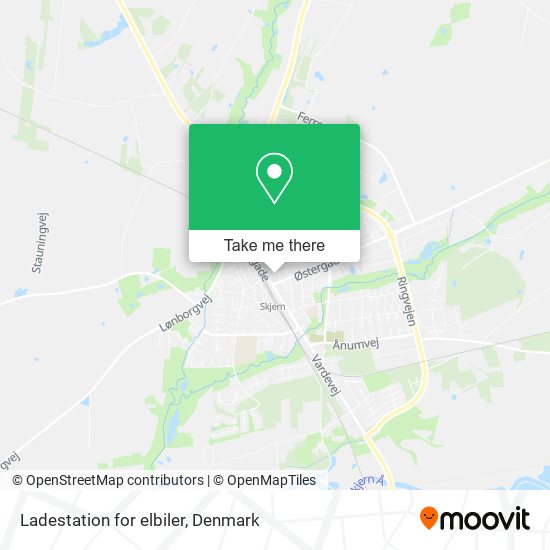Ladestation for elbiler map