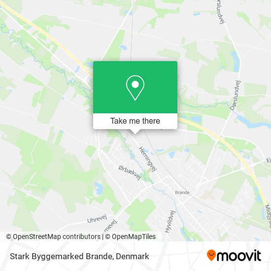 Stark Byggemarked Brande map