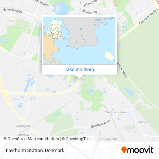 Favrholm Station map