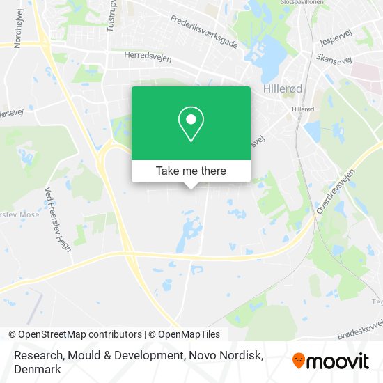 Research, Mould & Development, Novo Nordisk map