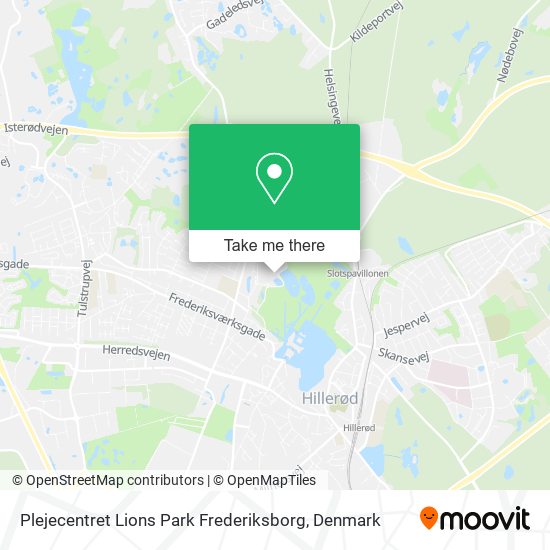 Plejecentret Lions Park Frederiksborg map
