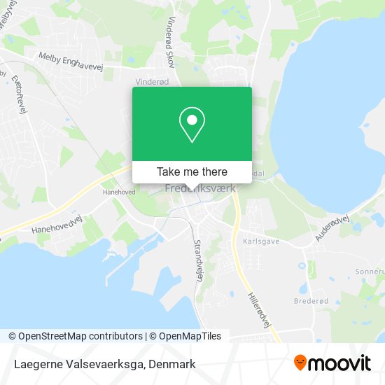 Laegerne Valsevaerksga map