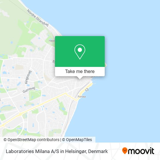 Laboratories Milana A / S in Helsingør map