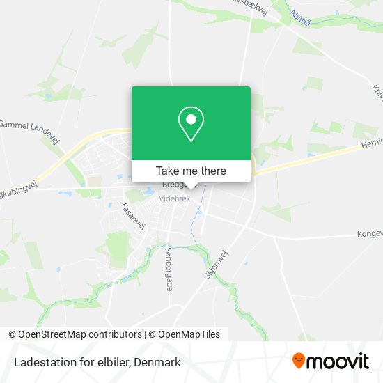 Ladestation for elbiler map