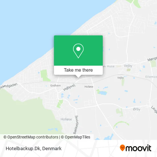 Hotelbackup.Dk map