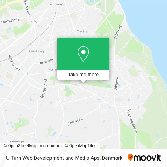 U-Turn Web Development and Media Aps map