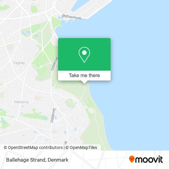 Ballehage Strand map