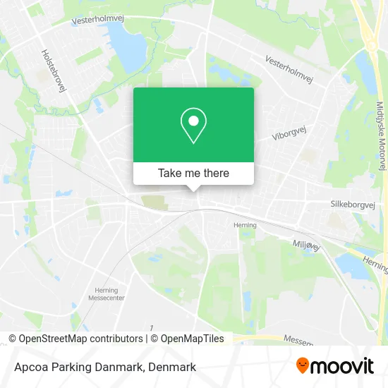 Apcoa Parking Danmark map